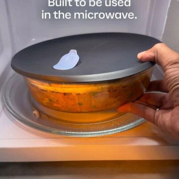 New Tupperware Voila™ Glass Round microwave freeze oven kitchen essential - Picture 5 of 10
